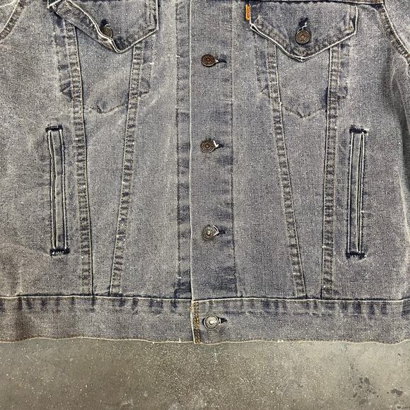 Vintage 80's Levi's Orange Tab Denim Jacket Size 48 - Picture 4 of 7